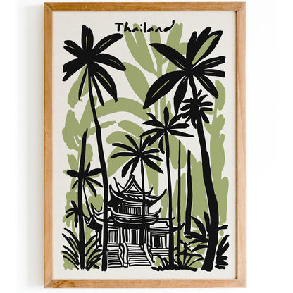 Thailand Green Travel Poster