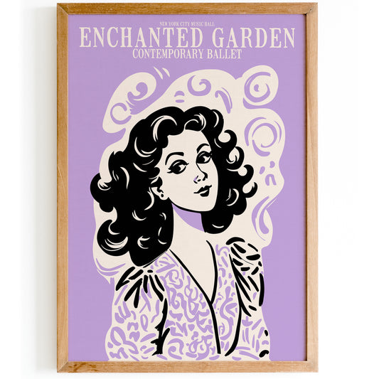 NYC Enchanted Garden Ballet Poster