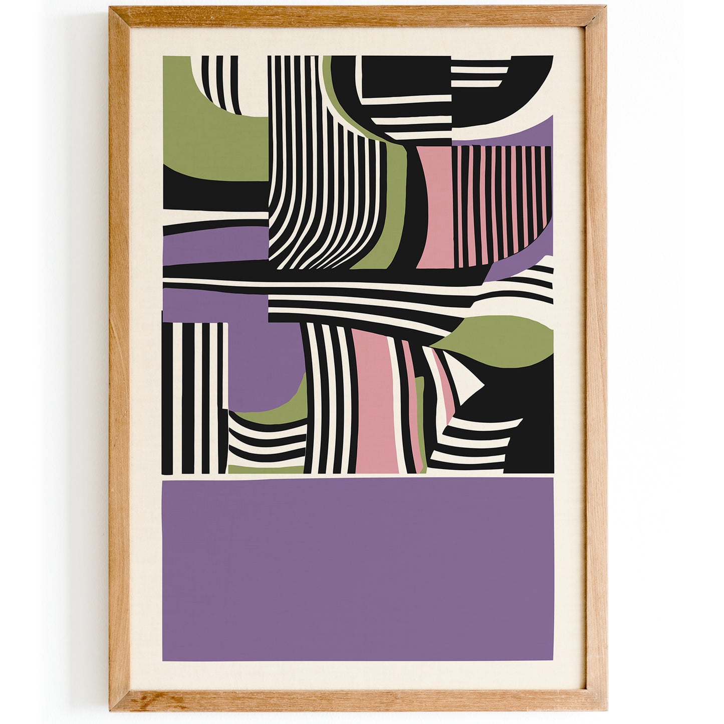 Modern Purple Abstract Design Print