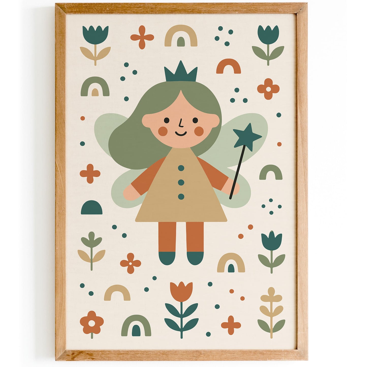 Cute Fairy Art Print - Kids Girl Room Decor