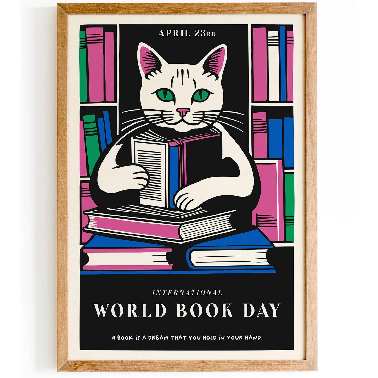 Book Day Literary Cute Poster