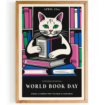 Book Day Literary Cute Poster