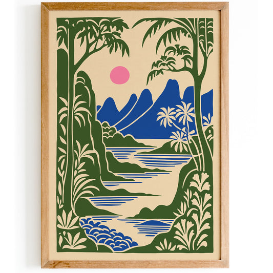 Tropical Thailand Landscape Poster