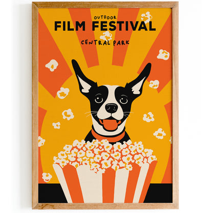 Central Park Film Festival Funny Dog Poster