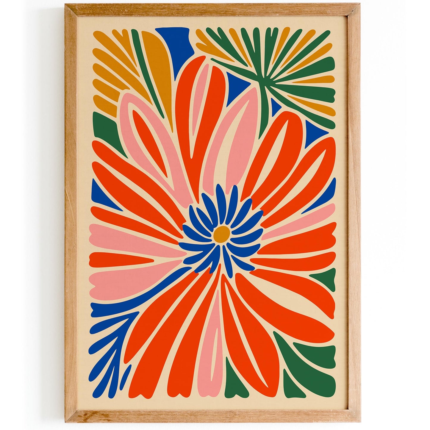 Colorful Eclectic Flower Poster