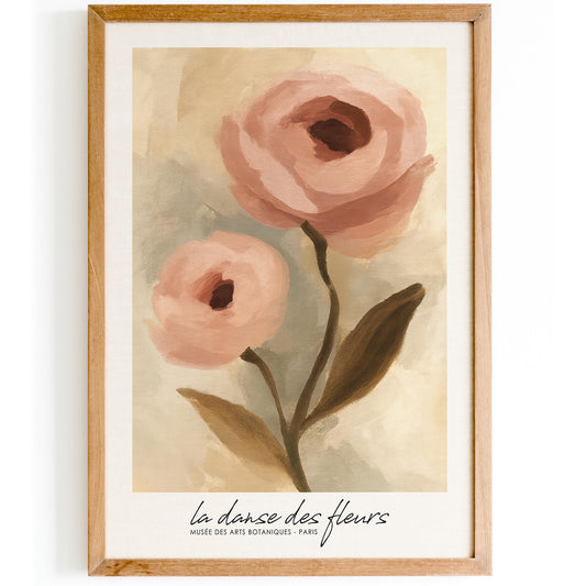 La Danse Des Fleurs Poster - Paris Exhibition Poster