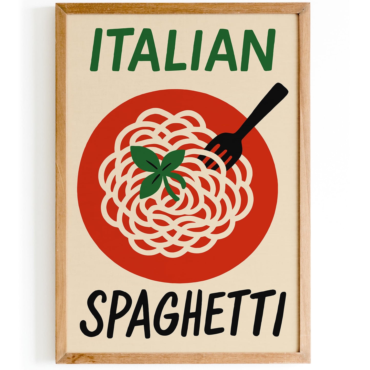Italian Spaghetti Food Poster