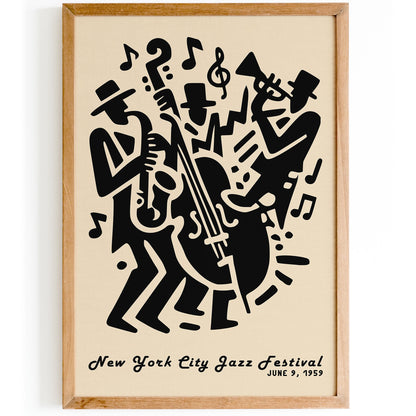 New York City Jazz Festival Poster - Jazz Wall Art