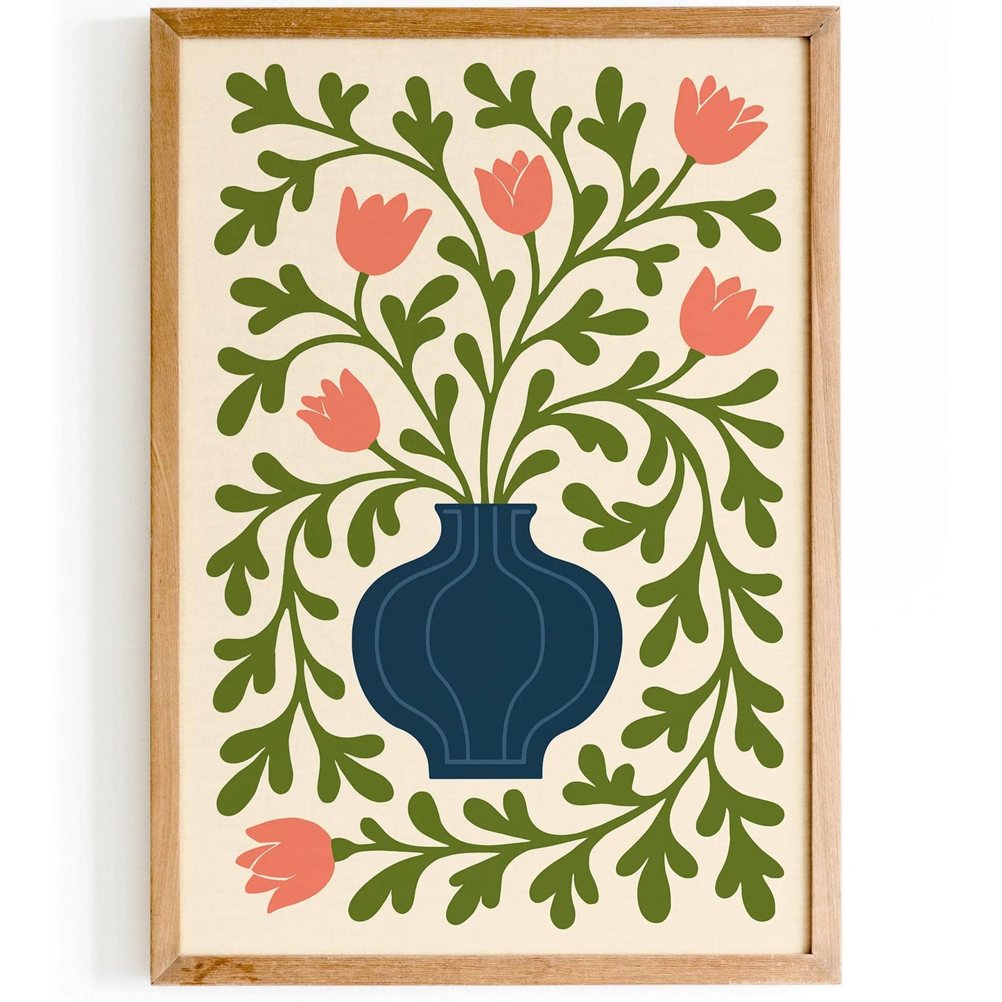 Abstract Floral Wall Art - Trendy Print 2025