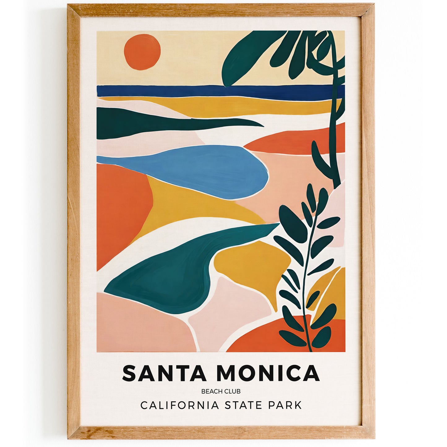 Santa Monica Beach Club Poster