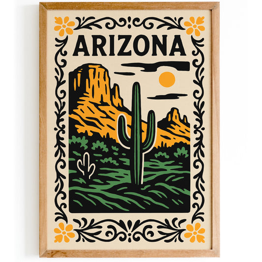 Arizona Travel Wall Art Print