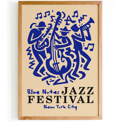 Blue Notes Jazz Music Festival Poster