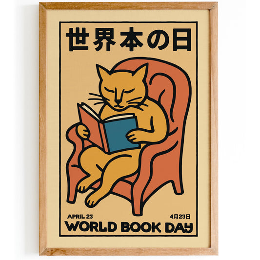 World Book Day Cat Poster