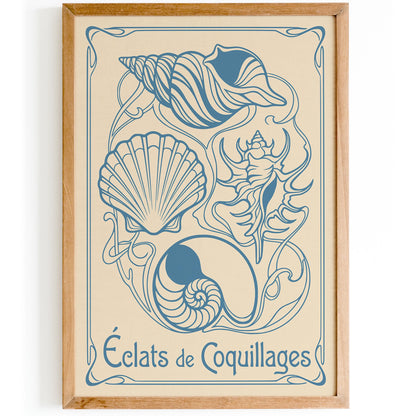 Vintage Seashells Poster