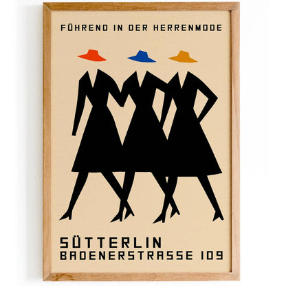 German Vintage Fashion Poster