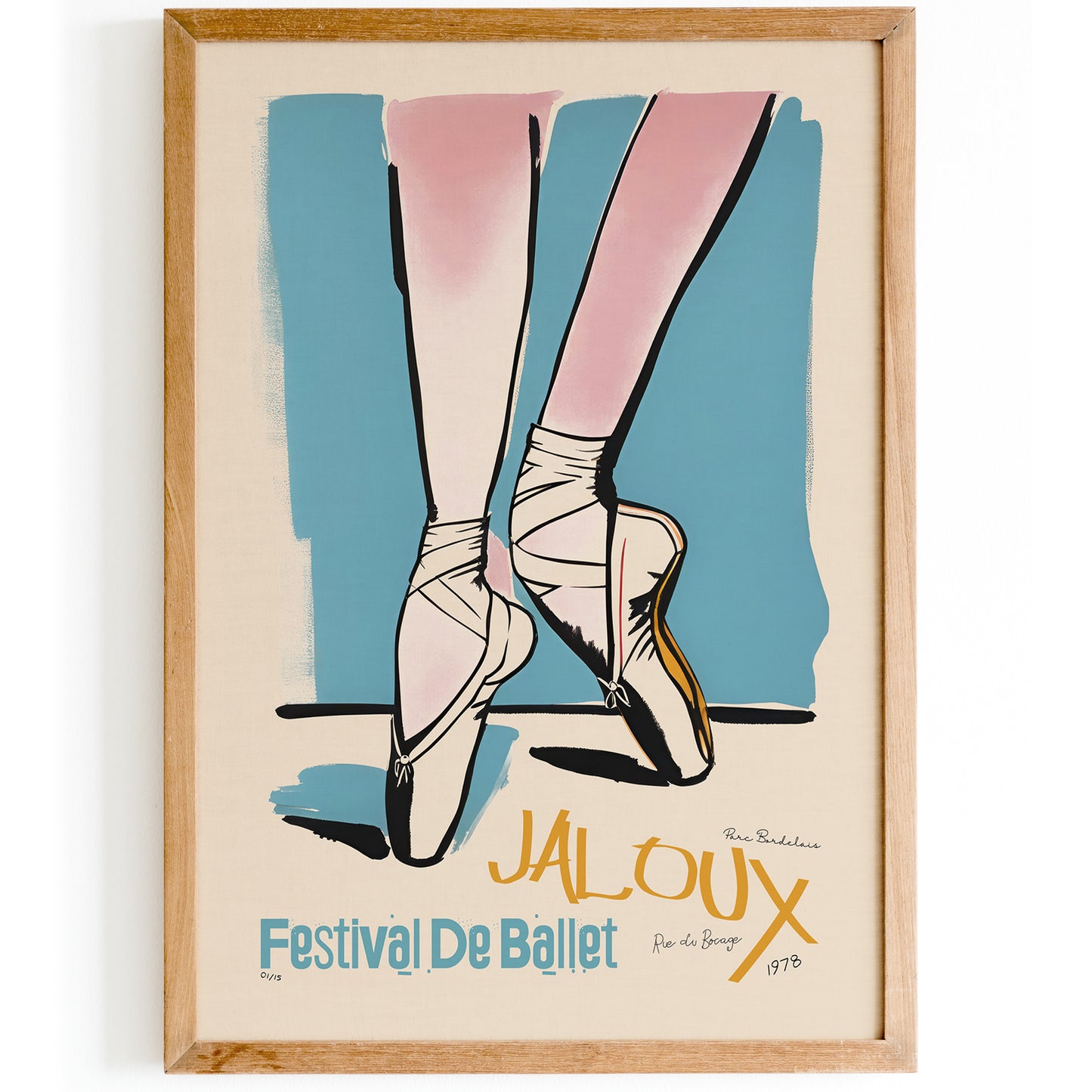 1978 French Ballerina Vintage Poster