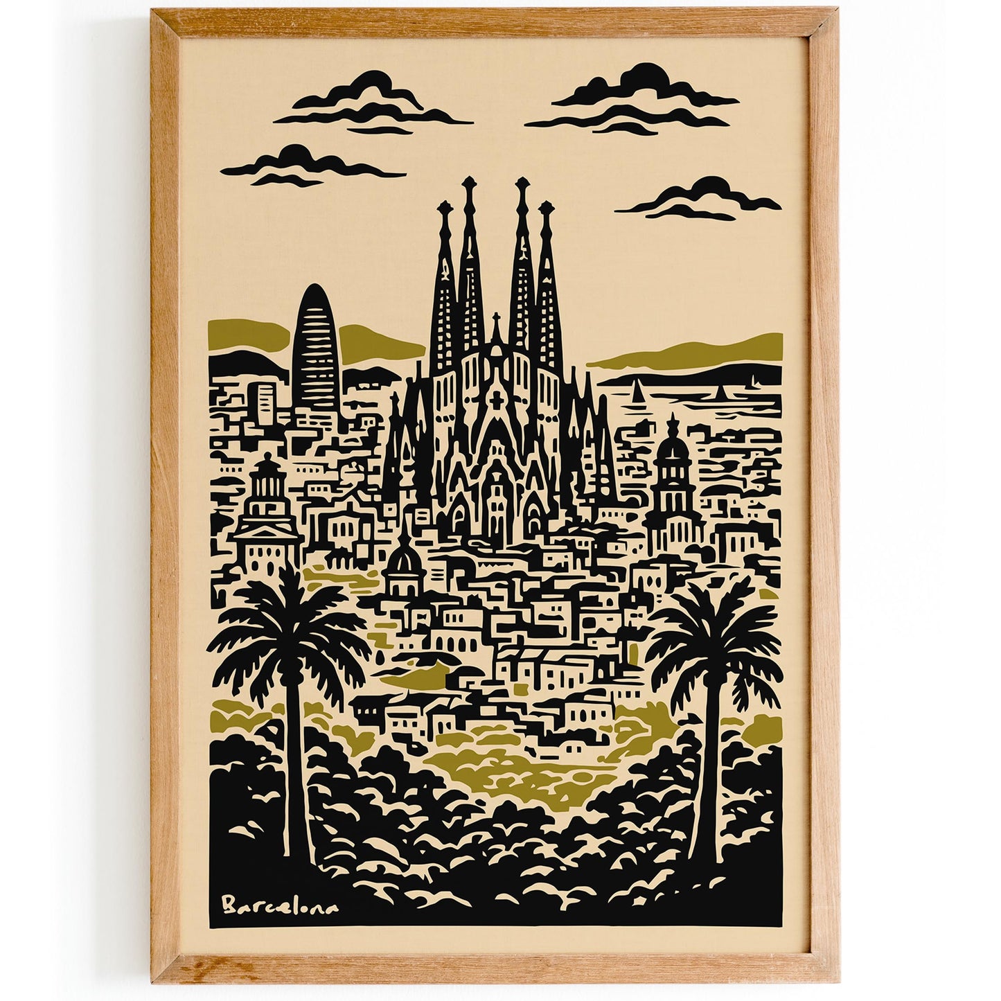 Barcelona Travel Poster