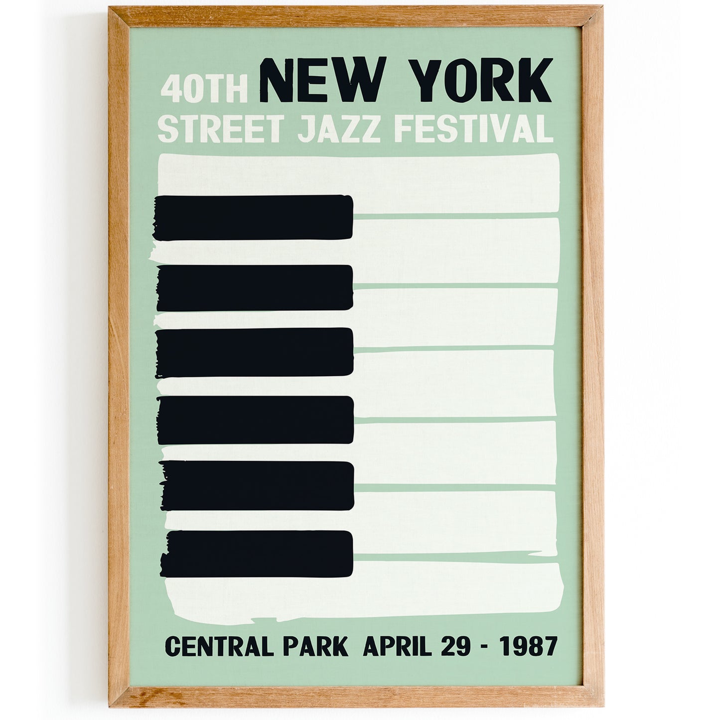 New York Street Jazz Festival Minimal Poster