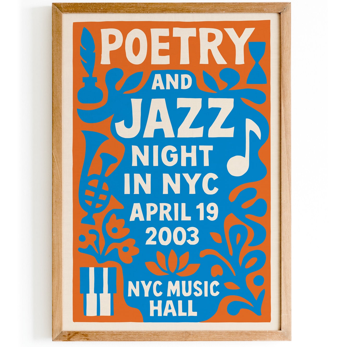 Poetry and Jazz Night NYC Poster