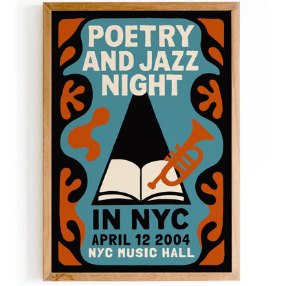 Poetry Jazz Event Poster