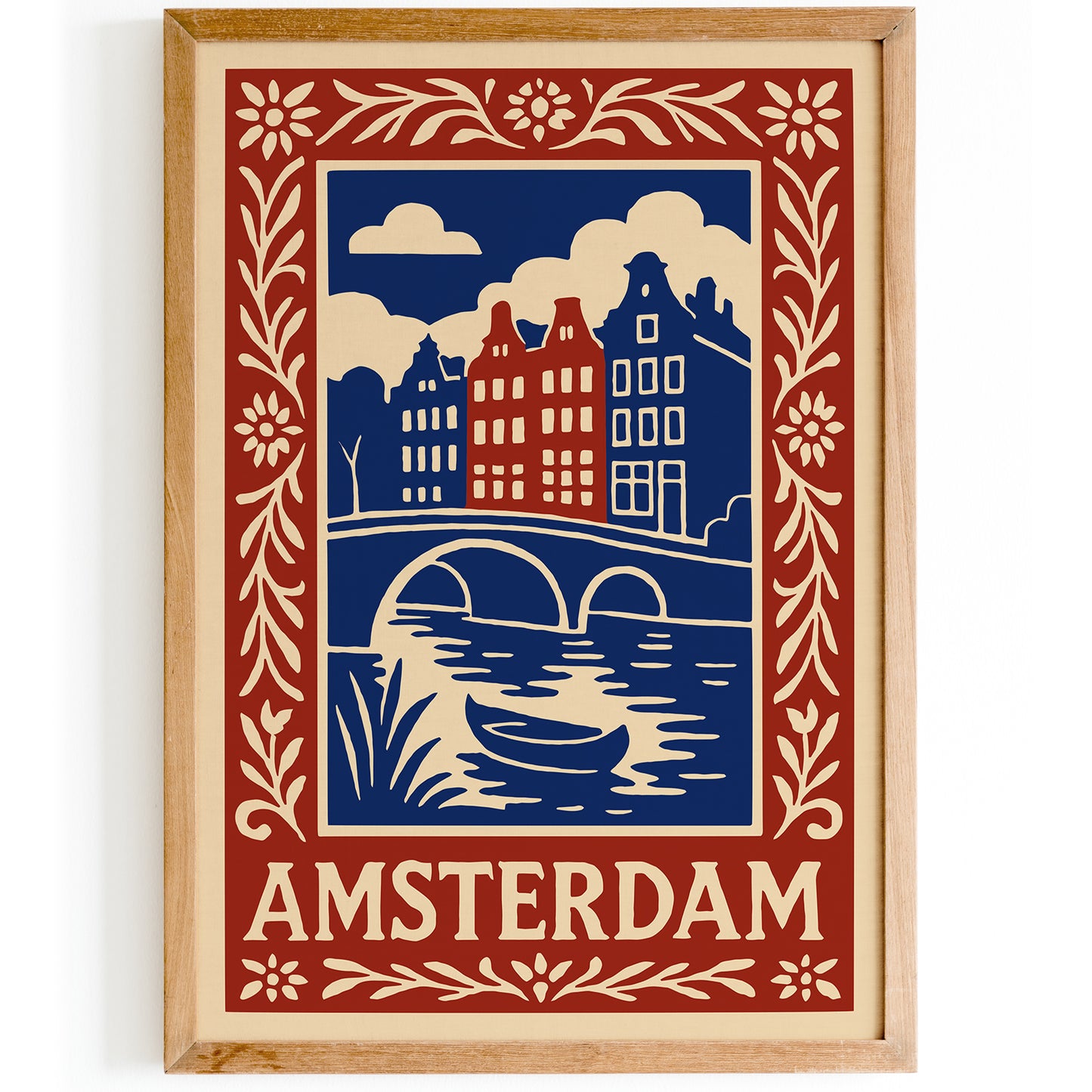 Amsterdam City Poster - Travel Art Print