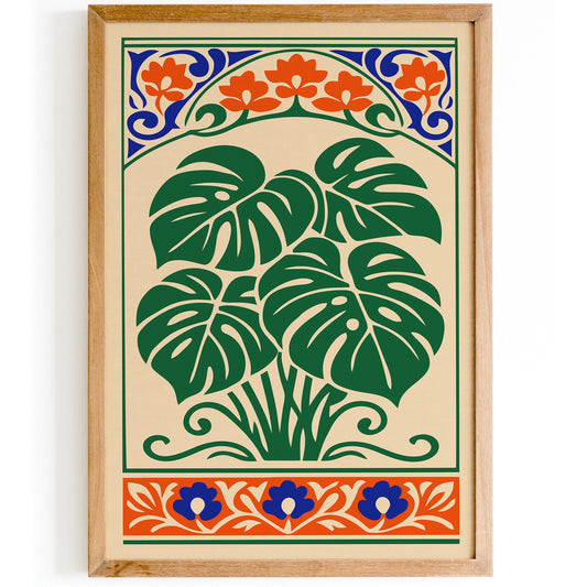 Monstera Plant Wall Art Print