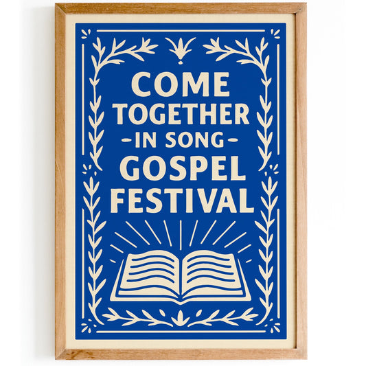 Come Together in Song Gospel Festival Poster