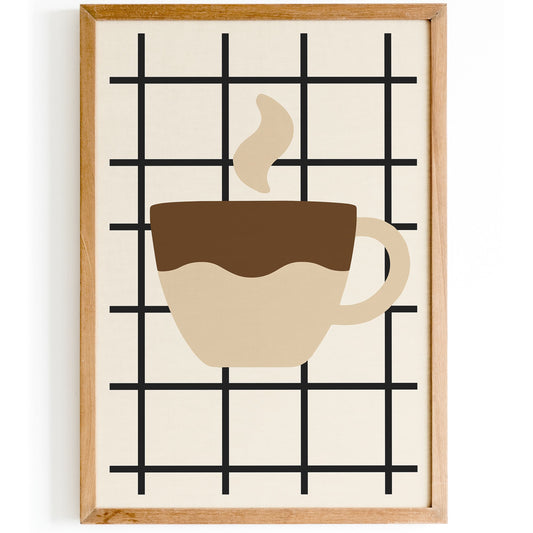 Minimalist Coffee - Scandinavian Kitchen Wall Art Print