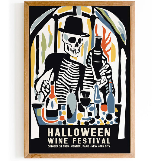 Halloween Wine Festival Poster Print