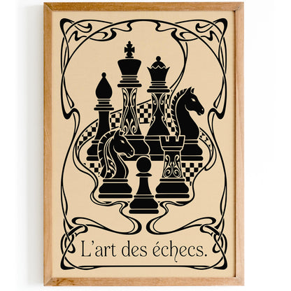 Vintage Chess Poster
