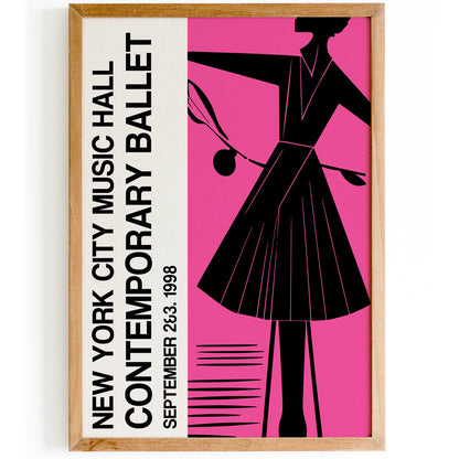 Contemporary Ballet NYC Music Hall Poster