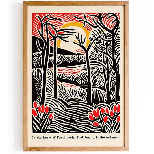 Scandinavian Forest Poster Print