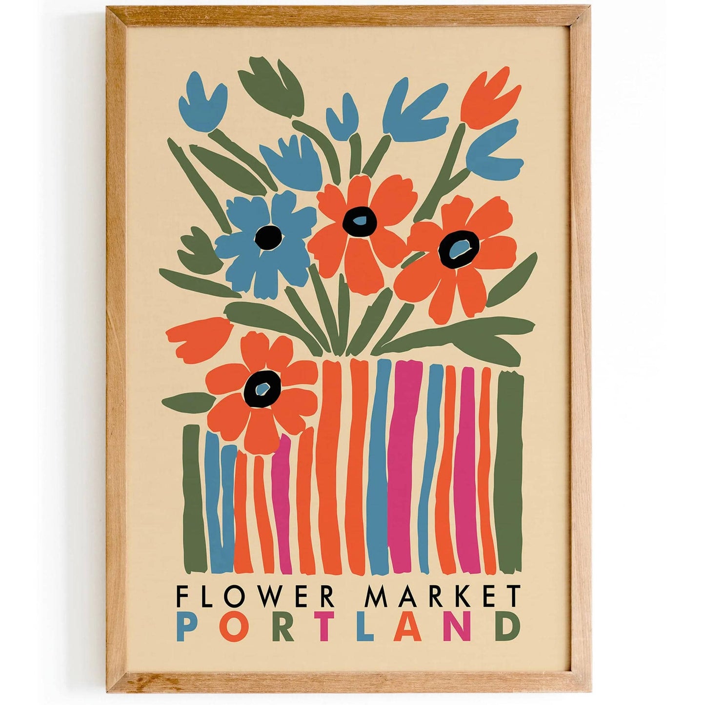 Portland Flower Market Poster