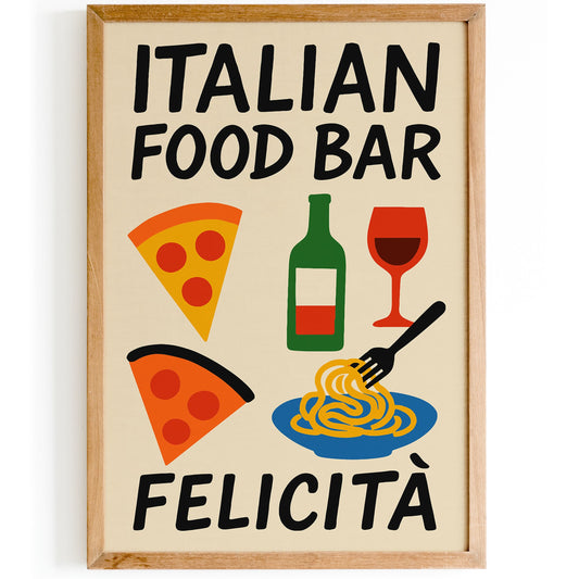 Felicita Italian Food Bar Art Print
