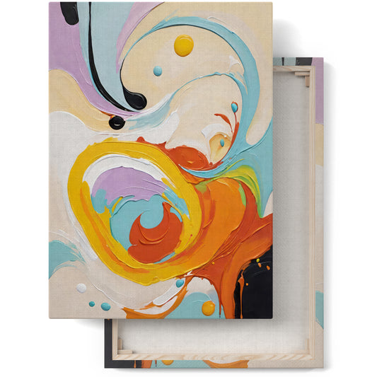 Emotional Whirlwind: Abstract Canvas Print