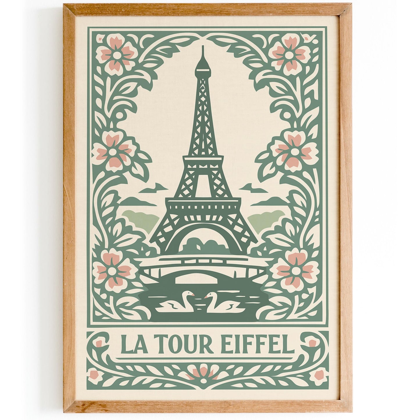 Eiffel Tower Paris Poster – Vintage Travel Wall Art