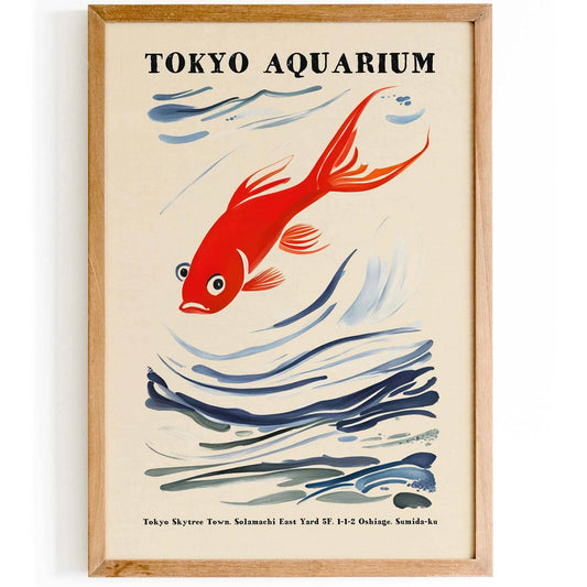 Tokyo Aquarium Exhibit Poster Print