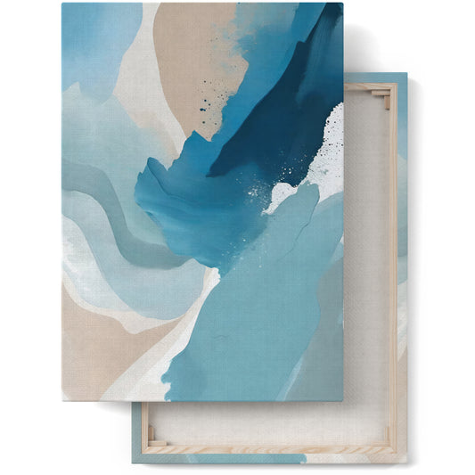 Aqua Symphony: Liquid Blue Canvas Print