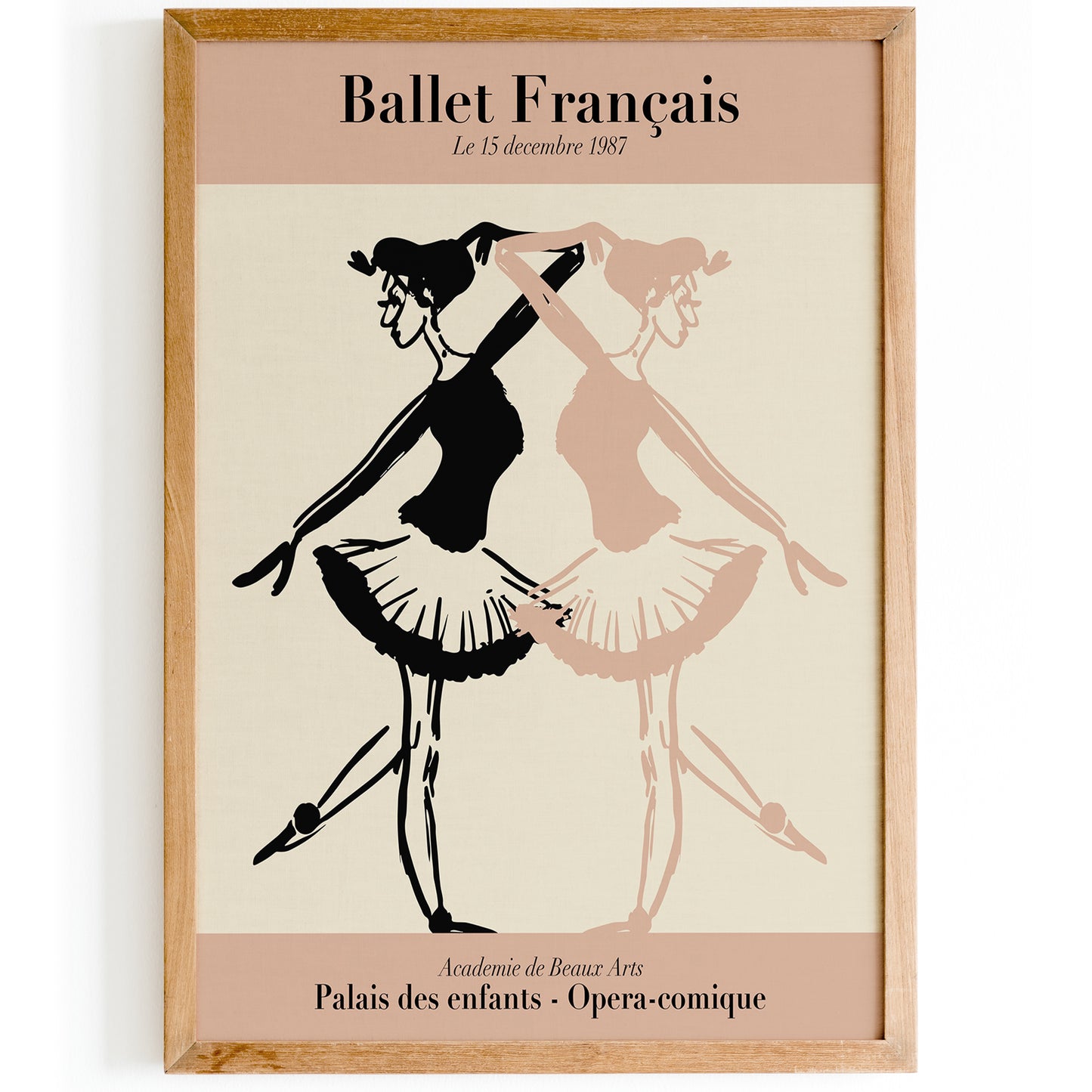 French Ballerinas Wall Art Print