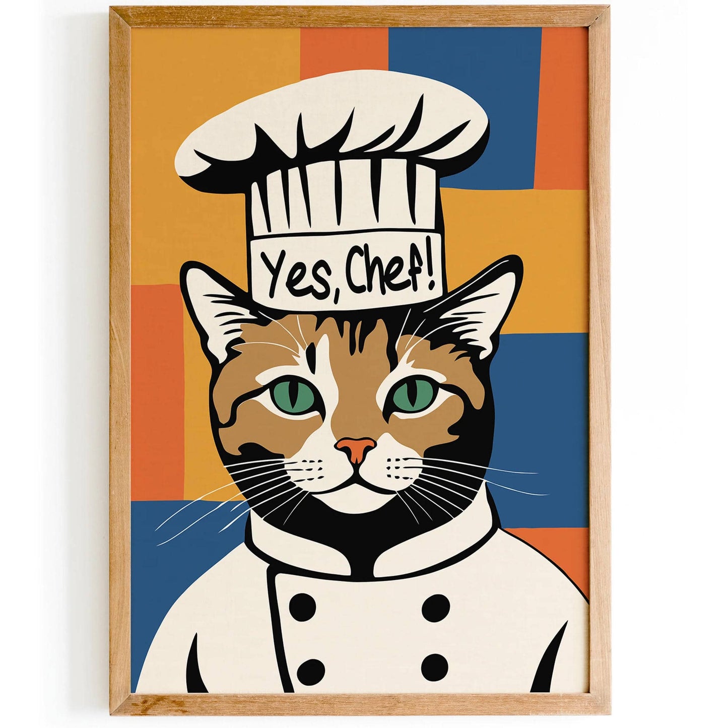 Yes Chef! Kitchen Wall Decor Print
