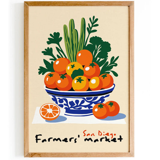 San Diego Farmers Market Poster