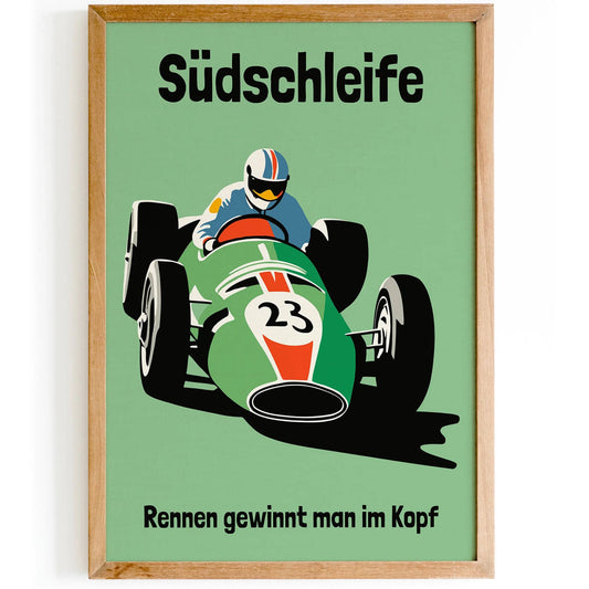 Nürburgring Südschleife Vintage Racing Poster