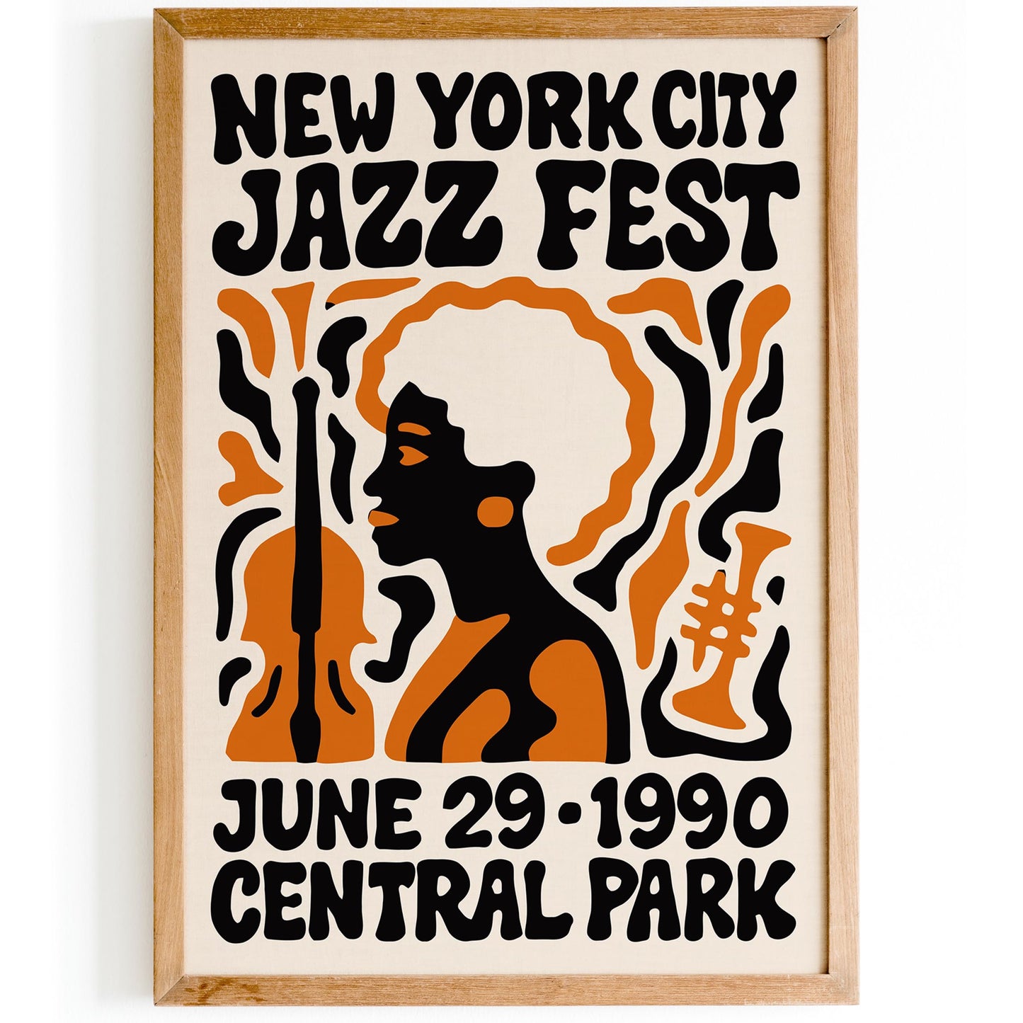 1990 NYC Jazz Festival Poster
