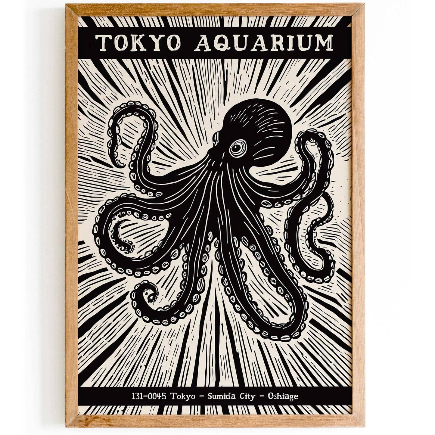 Tokyo Aquarium Octopus Poster