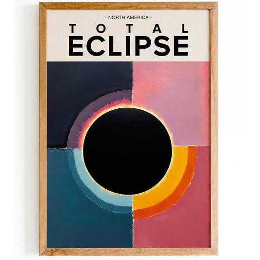 Total Eclipse Painting Art Print 2024