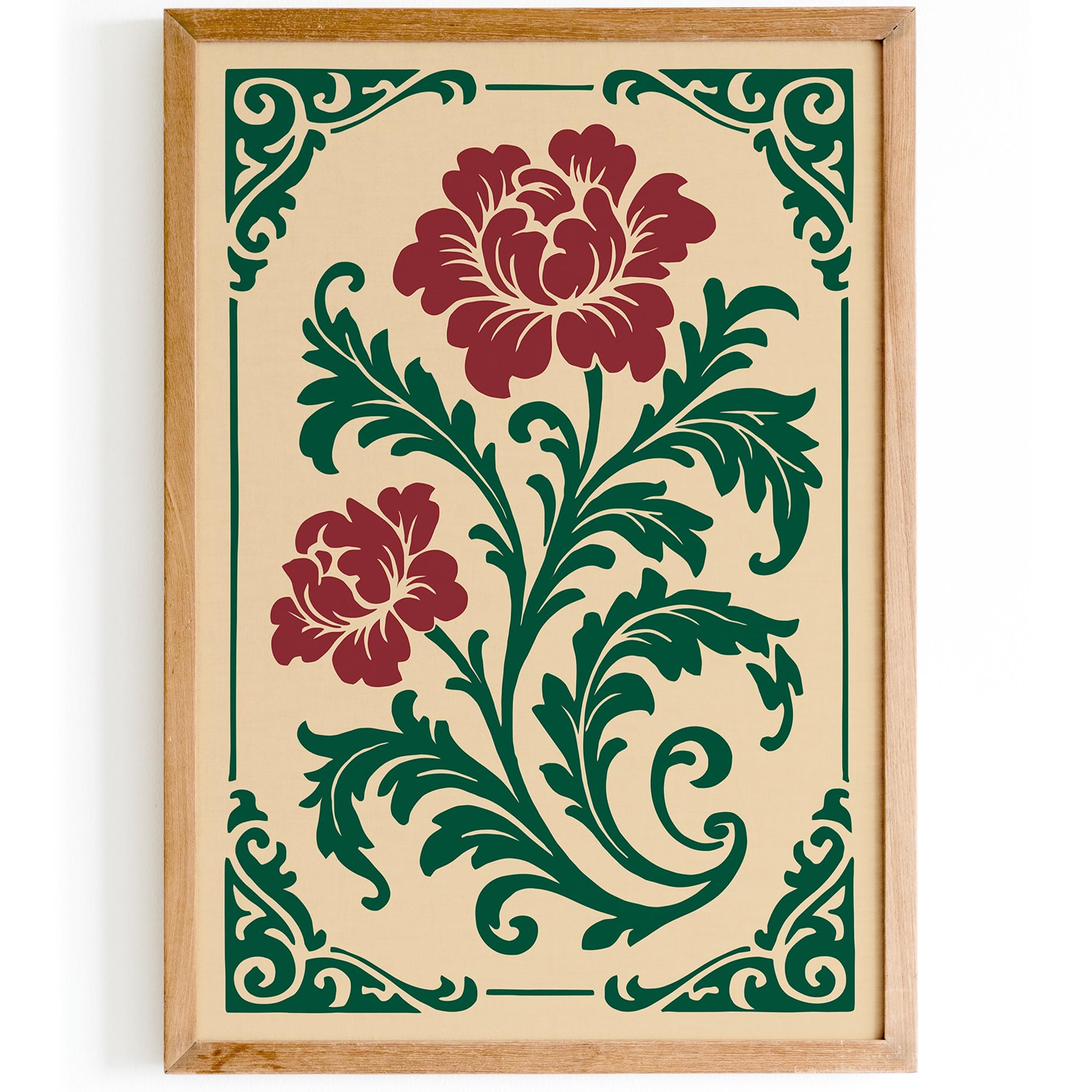 Rococo Style Floral Art Print – HypeSheriff