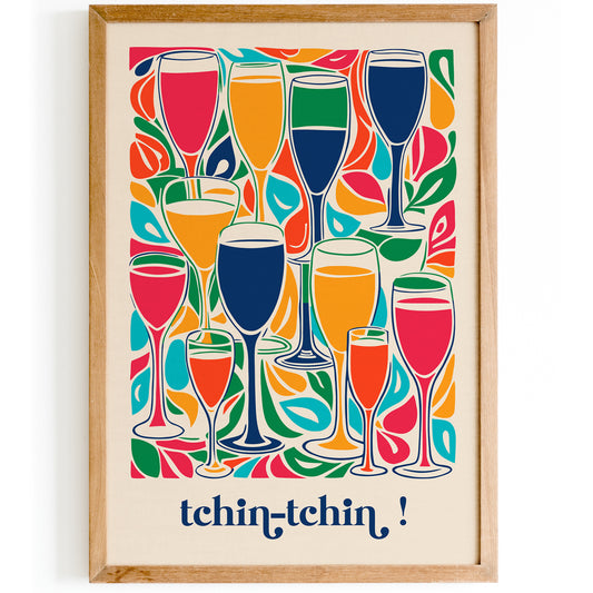 Tchin Tchin Champagne French Art Print