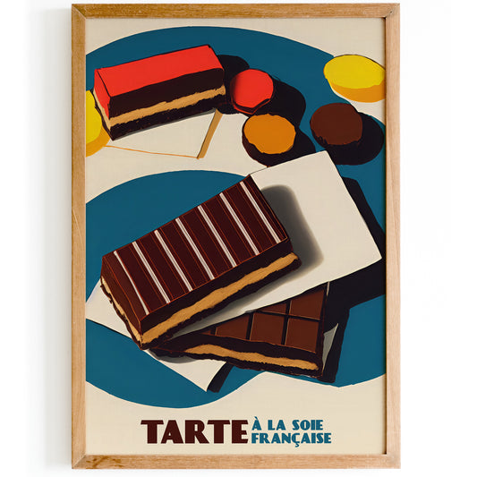 French Tarte Poster - Vintage Kitchen Decor