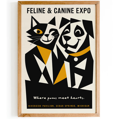 Michigan Cat and Dogs Expo Poster