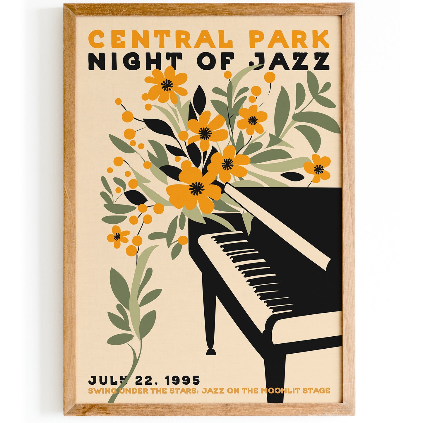 Central Park Night of Jazz 1995 Poster